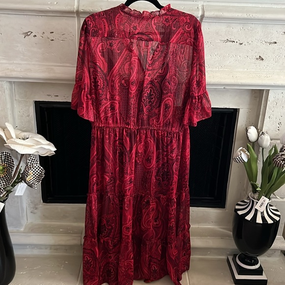 Tommy Hilfiger metallic thread paisley maxi dress - Picture 7 of 9